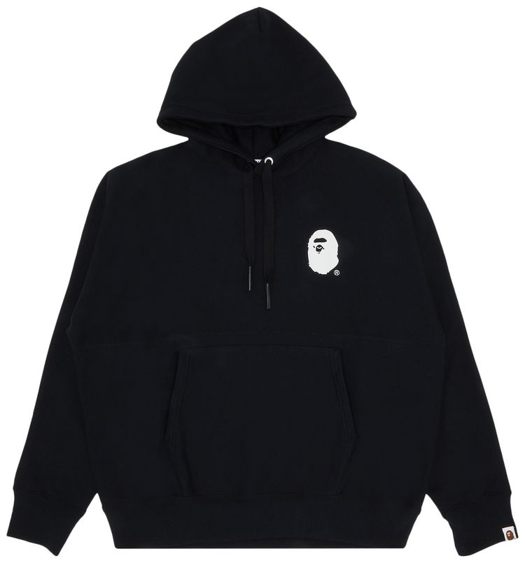 BAPE Loose Fit Pullover Hoodie Black