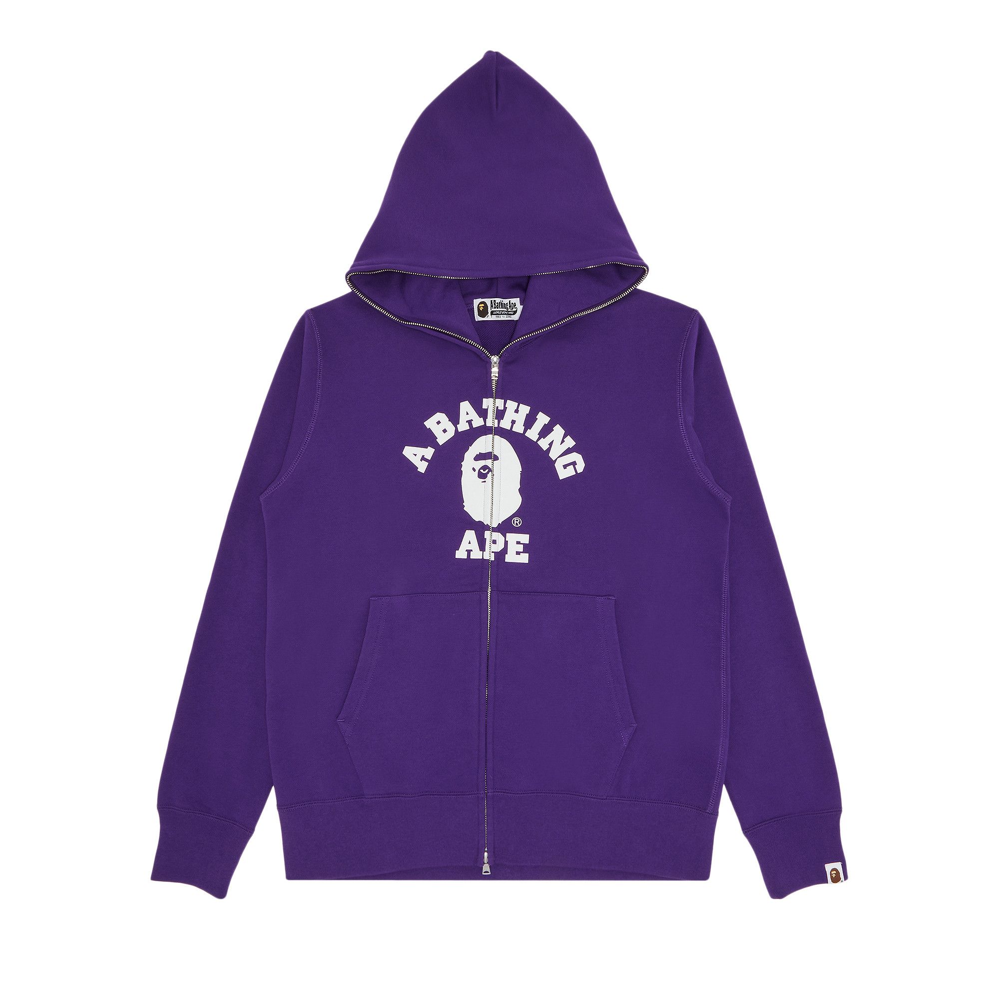 Bape college full zip hoodie sale