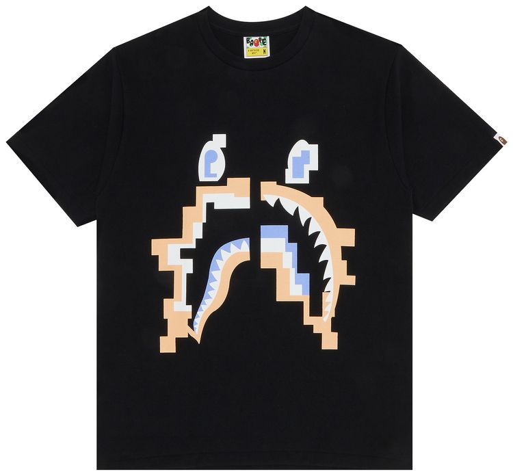 BAPE Digital Shark Tee Black