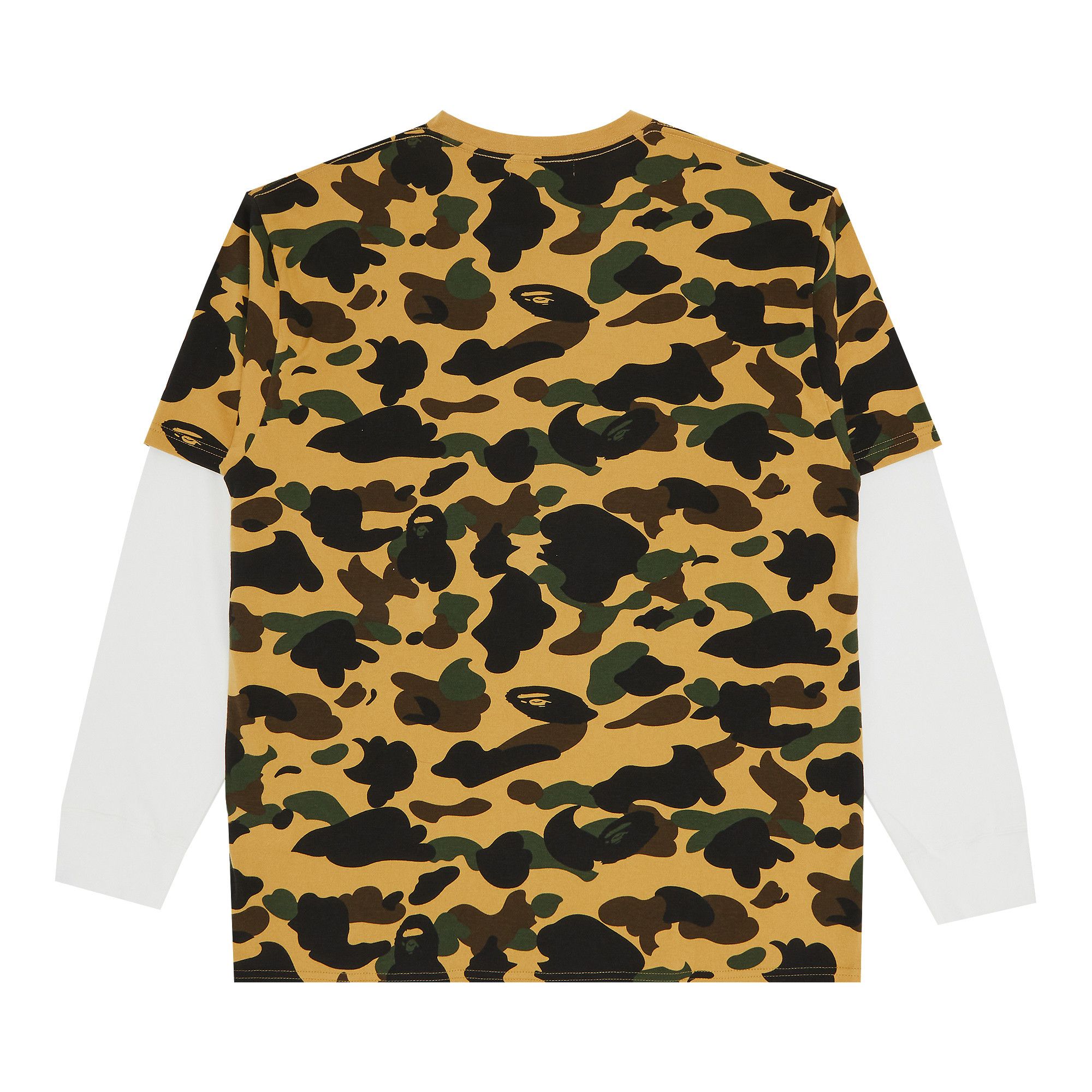 【人気ショップが最安値挑戦！】 Camo 1st BAPE Buy Relaxed Tee Long-Sleeve Layered Fit トップス