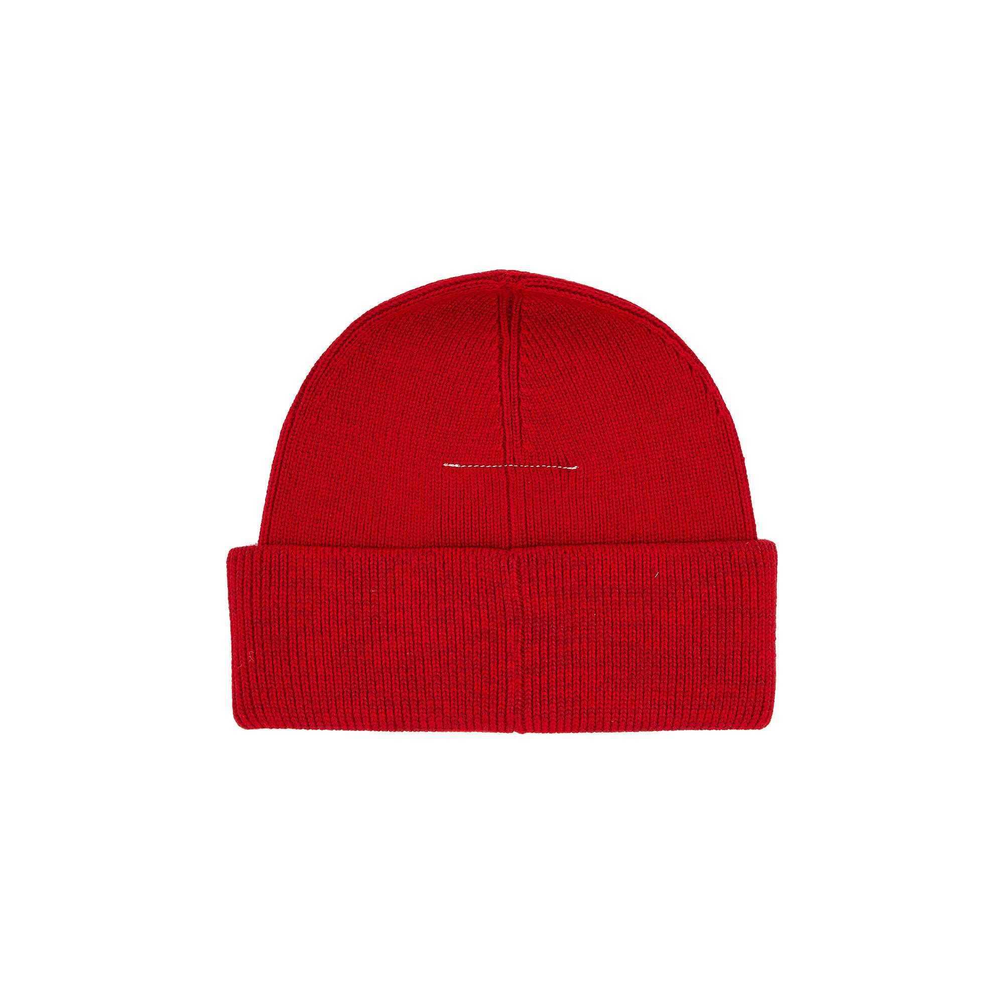 Buy MM6 Maison Margiela Beanie 'Red' - S52TC0048 S18059 002F | GOAT