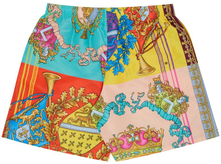 Versace Printed Swimshorts OrangeBlue