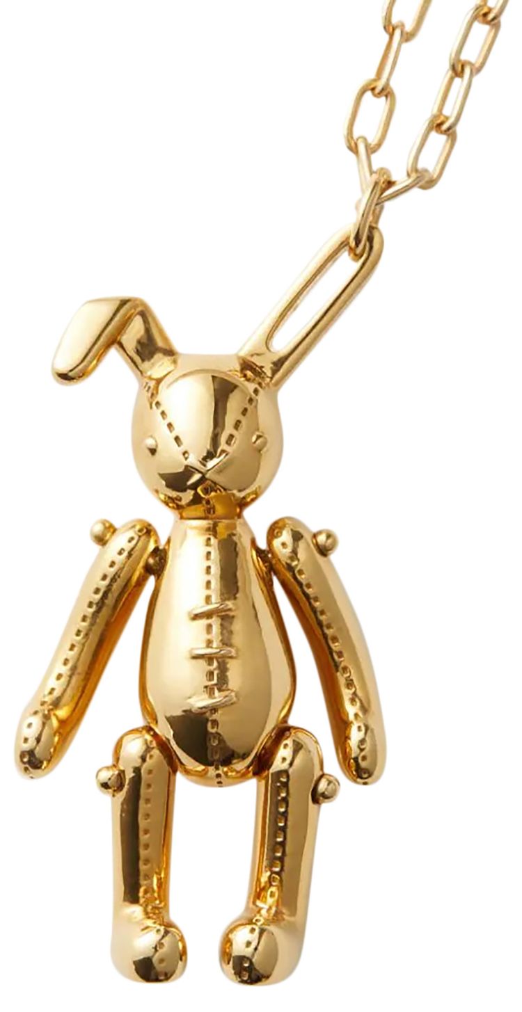 Ambush Bunny Charm Necklace Gold