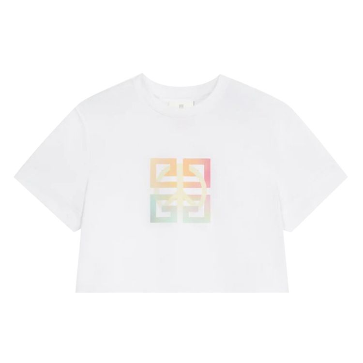 Givenchy Cropped Masculine T Shirt White