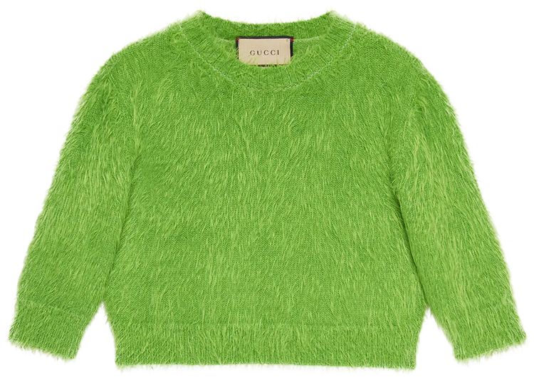 Gucci Brushed Wool Knit Sweater Fuchsia