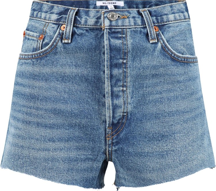 REDONE 70s High Rise Short Arroyo Blue