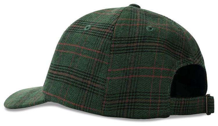 Stussy Big Logo Plaid Low Pro Cap Green