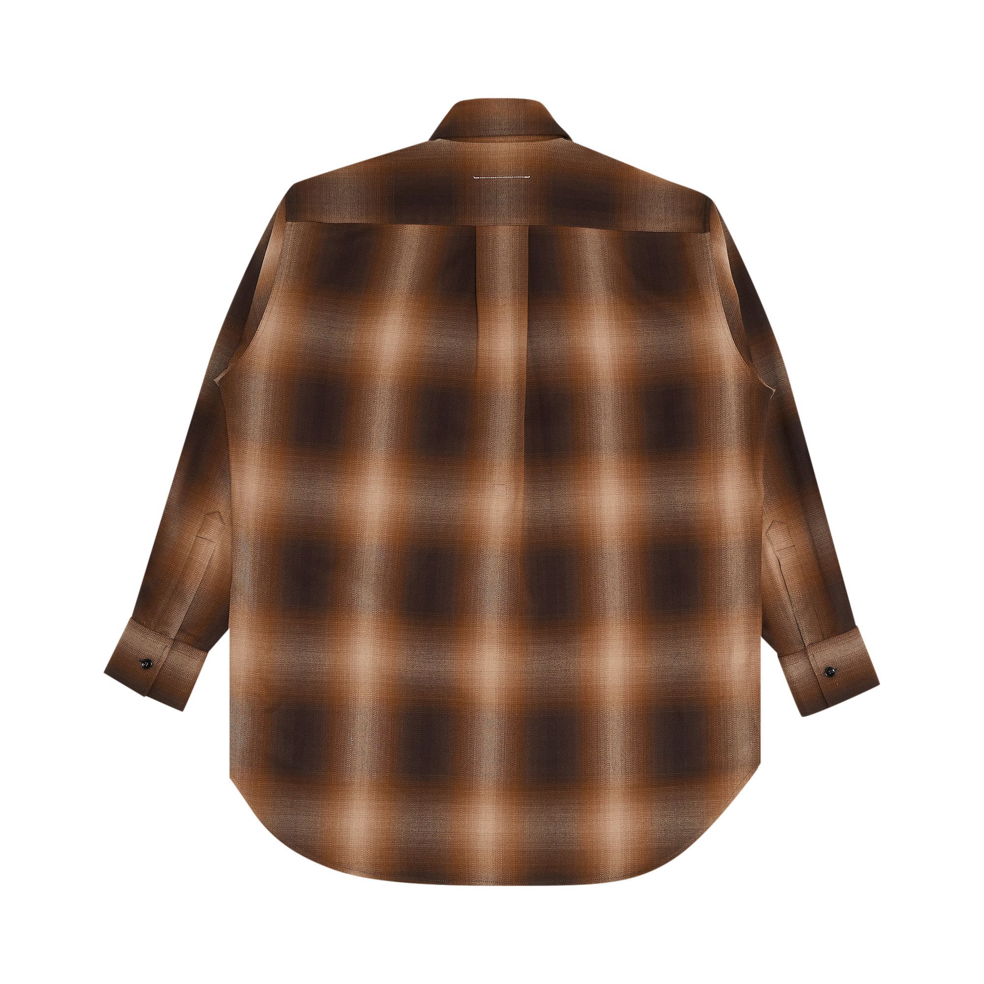 Buy MM6 Maison Margiela Plaid Shirt 'Brown' - S52DL0195