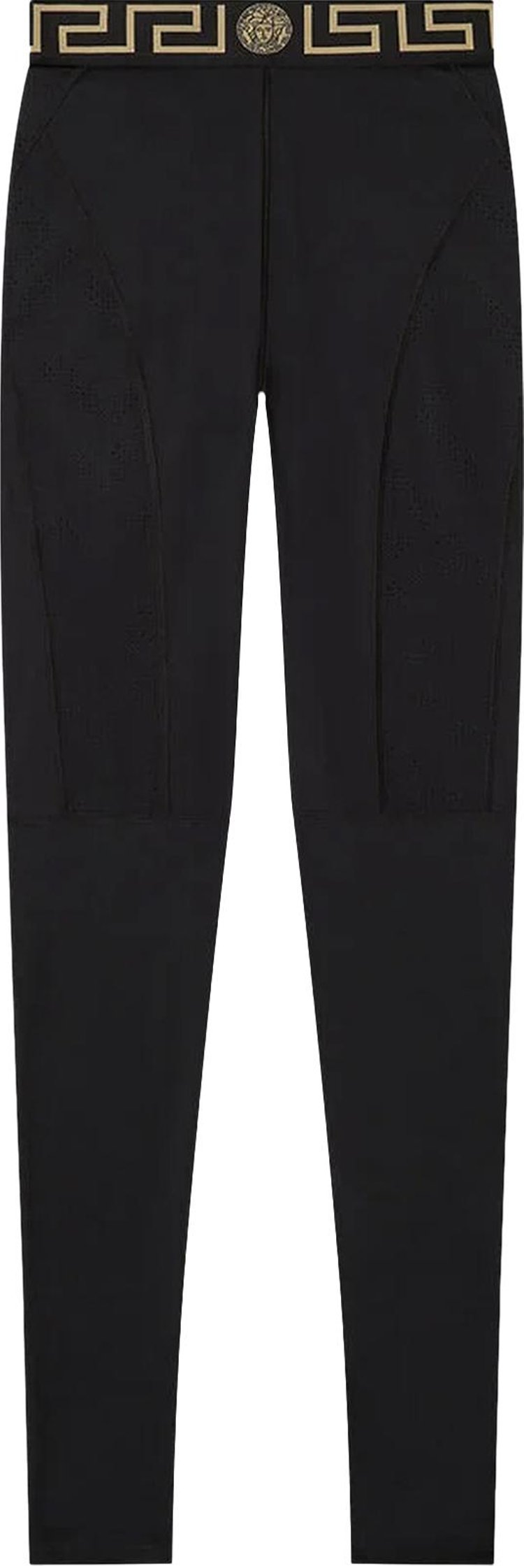 Buy Versace Greca Leggings 'Black' - 1004103 1A02322 1B000