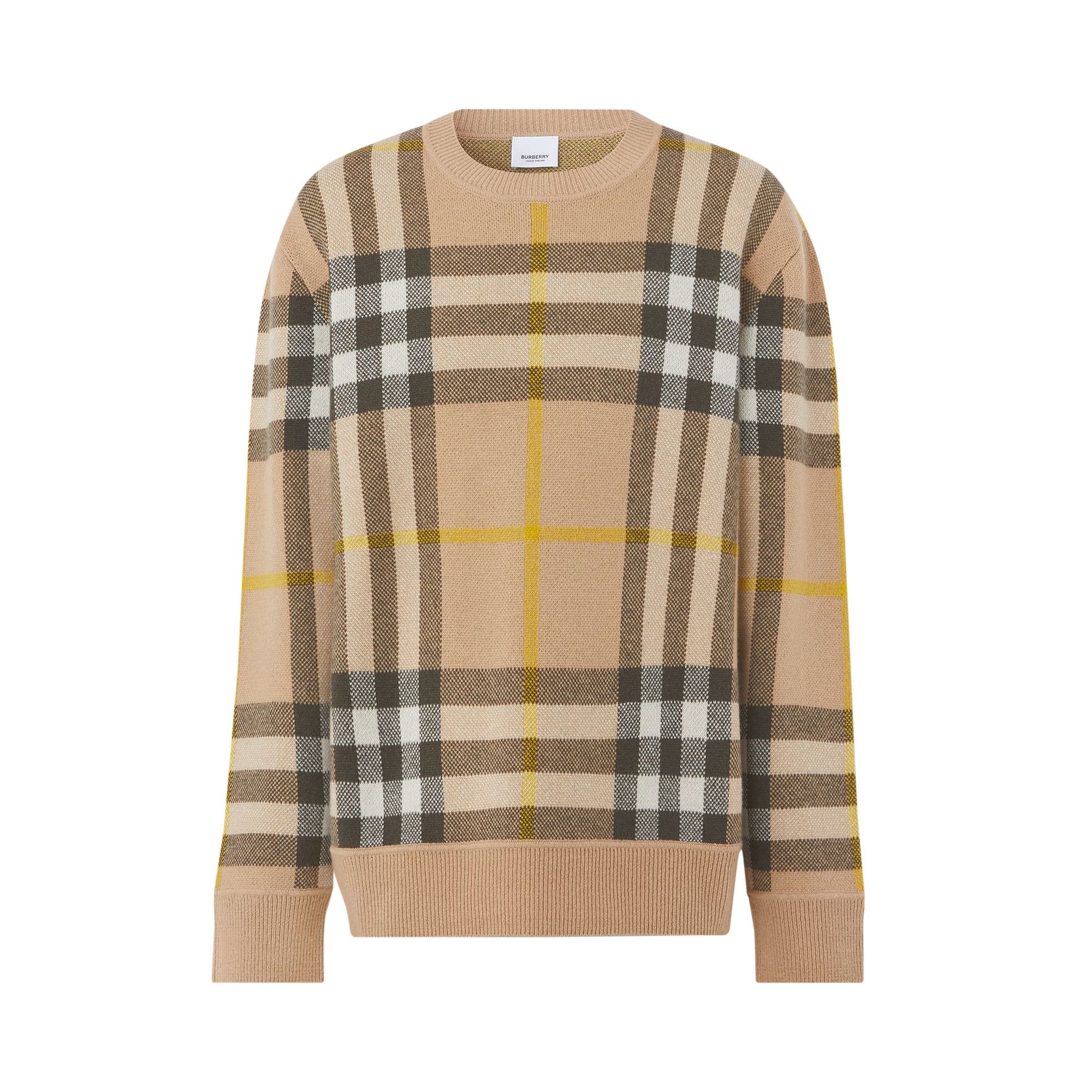 Burberry check jumper store