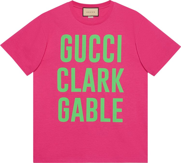 Gucci Calrk Gable T-Shirt 'Bright Pink'