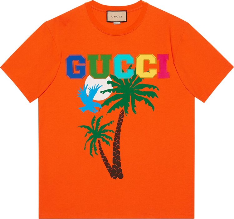 Rummelig Udled Cirkus Gucci Palms T-Shirt 'Orange' | GOAT