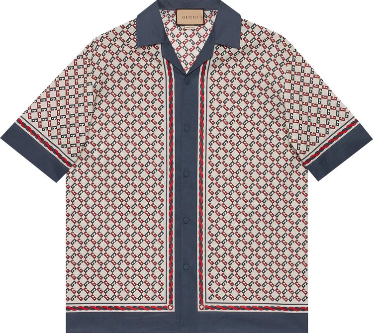 Kawaii printed silk bowling shirt - Gucci - Men