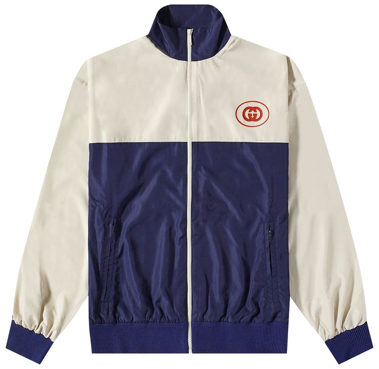 Gucci GG Logo Track Jacket Navy