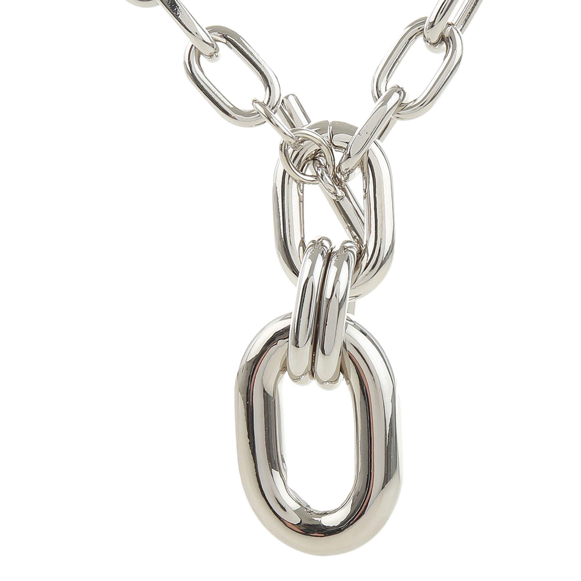 Buy Paco Rabanne Toggle Chain Pendant Necklace 'Silver