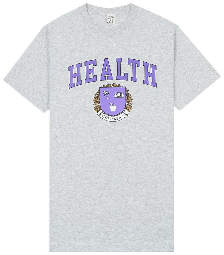 Sporty  Rich Diana T Shirt Heather Grey