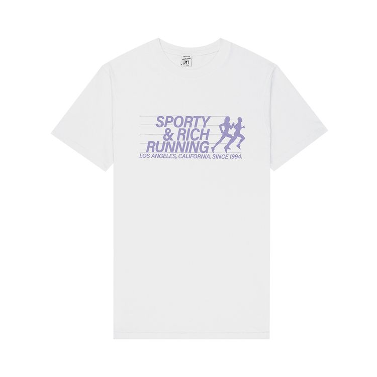 Sporty  Rich Running T Shirt White