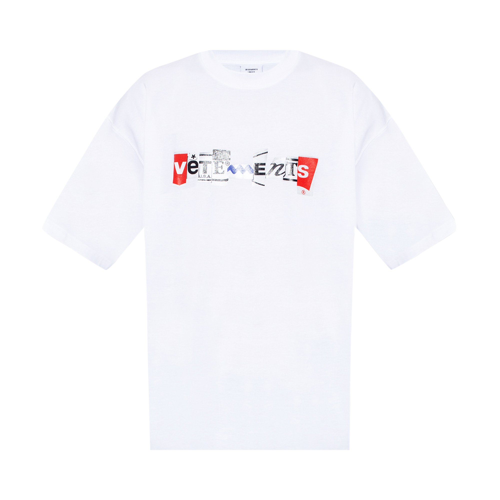 Buy Vetements Mixed Logo T-Shirt 'White' - UA53TR220W WHIT | GOAT