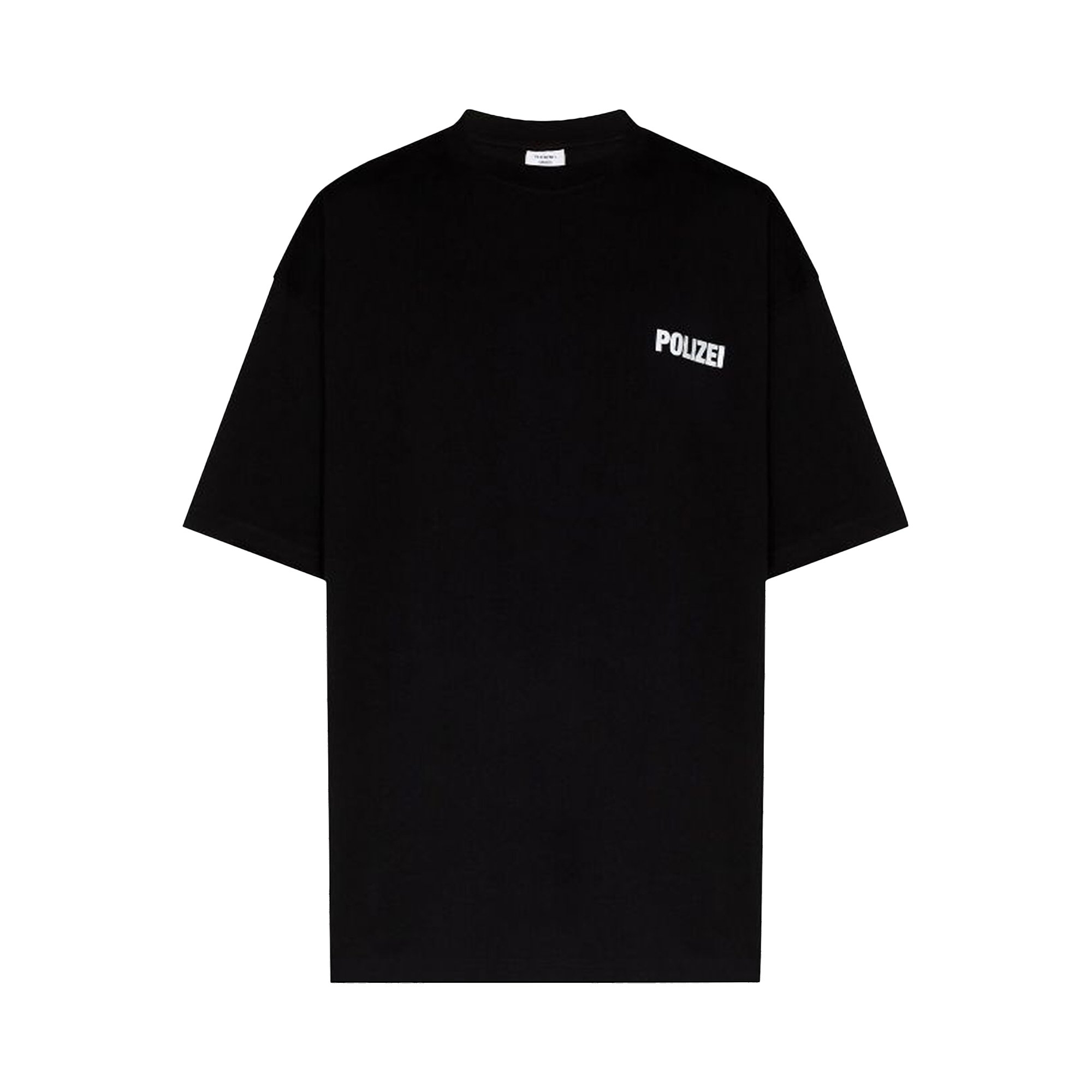 Buy Vetements Polizei T-Shirt 'Black' - UA53TR450B BLAC | GOAT