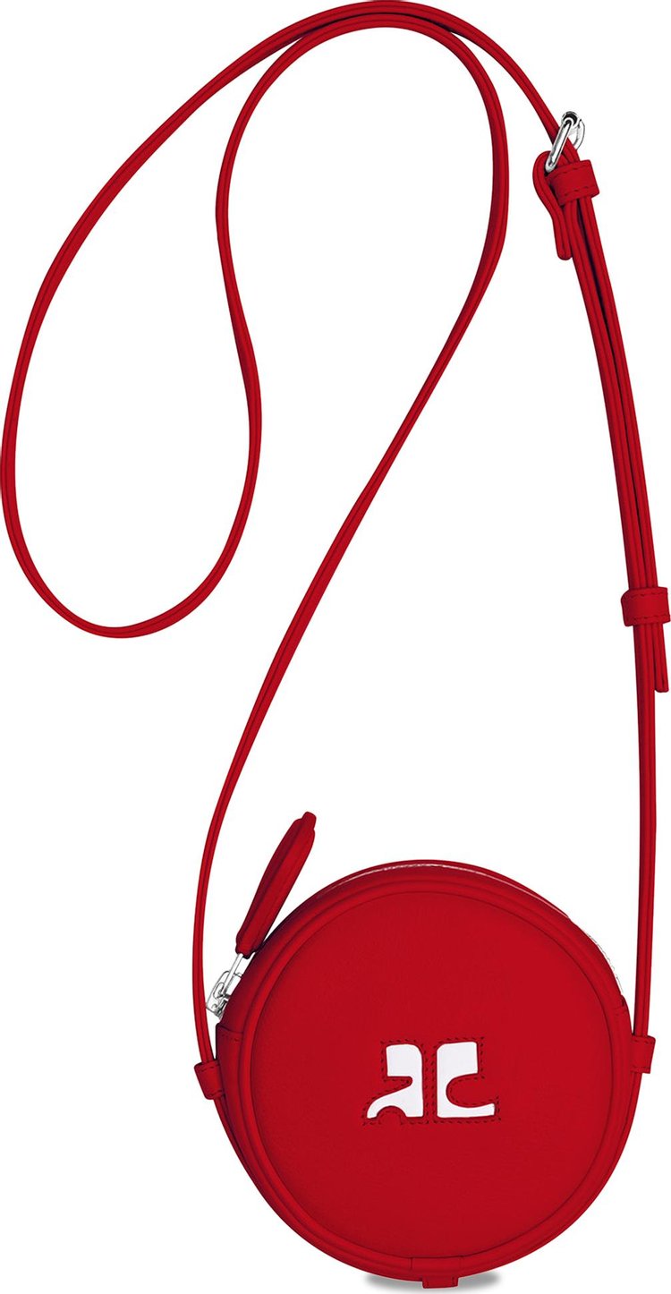 Courrèges Small Circle Bag 'Red'