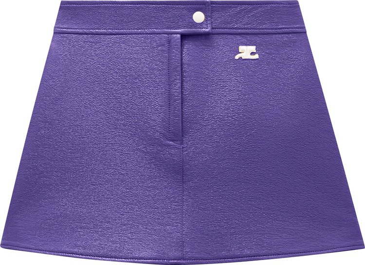 Courrèges Coated Mini Skirt 'Ultraviolet'