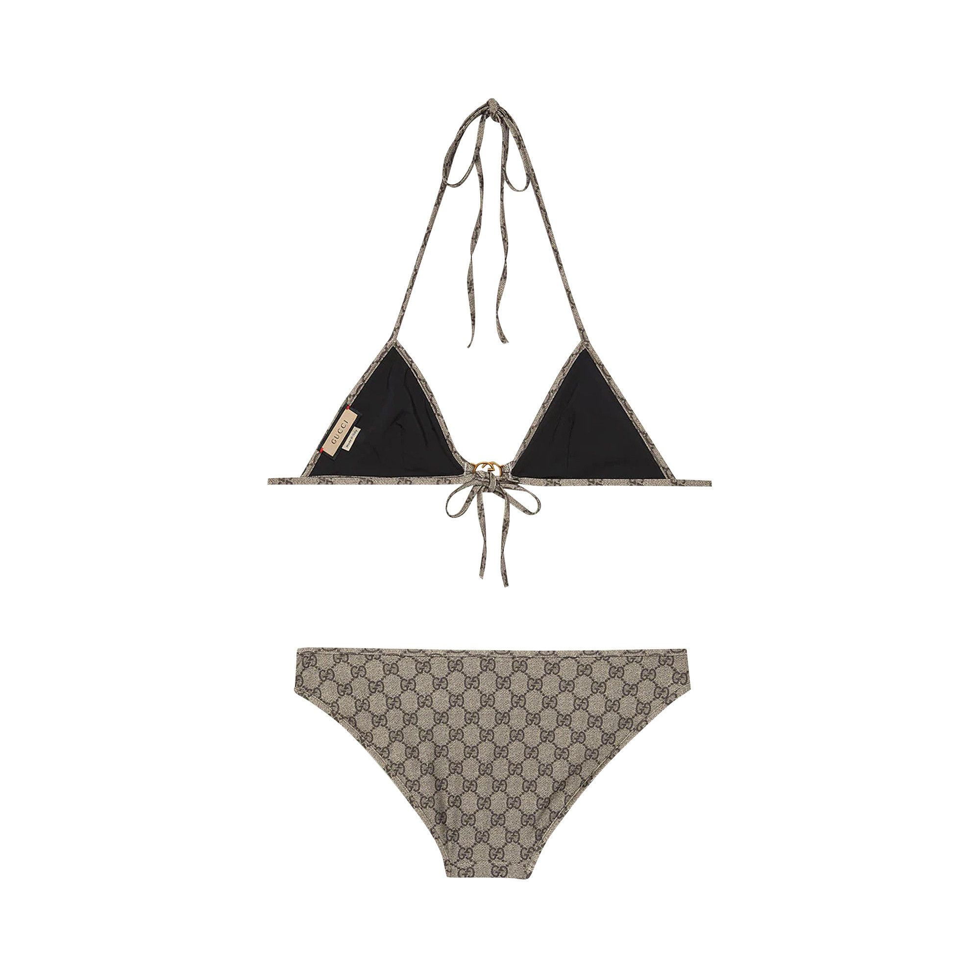 Buy Gucci GG Stretch Jersey Bikini 'Beige/Ebony' - 688999