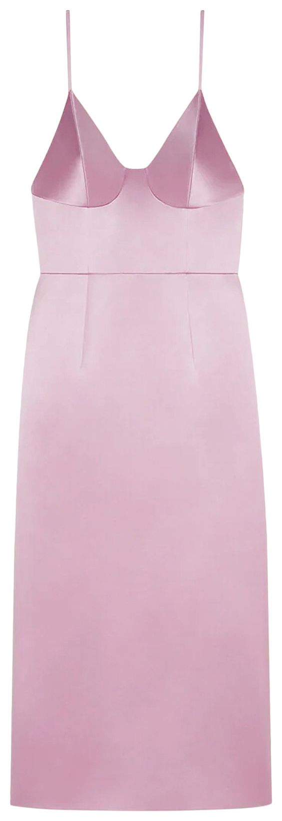 Gucci Silk Duchesse Midi Length Dress Vintage Mauve