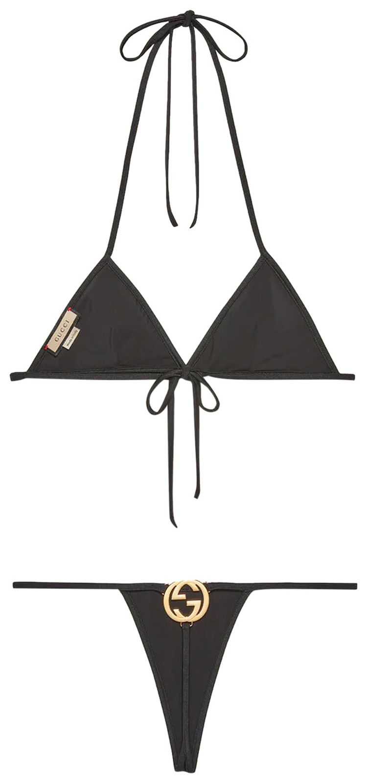 Gucci Interlocking G Jersey Bikini Black