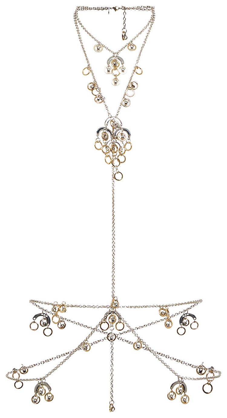 Paco Rabanne Multi Sphere Bodychain Silver