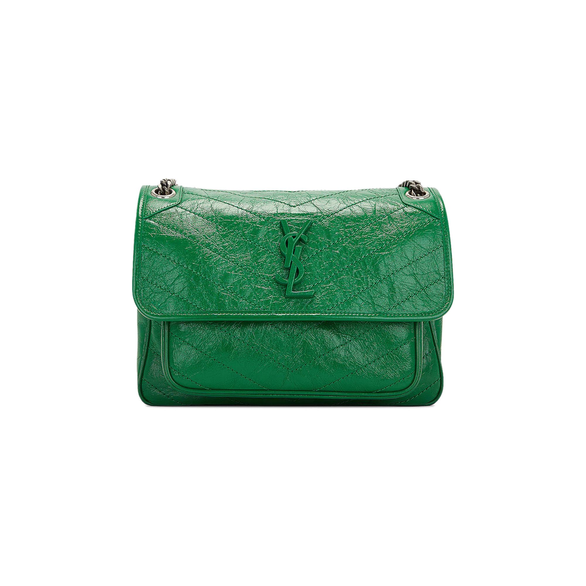 Buy Saint Laurent Niki Medium Chain Bag In Crinkled Vintage