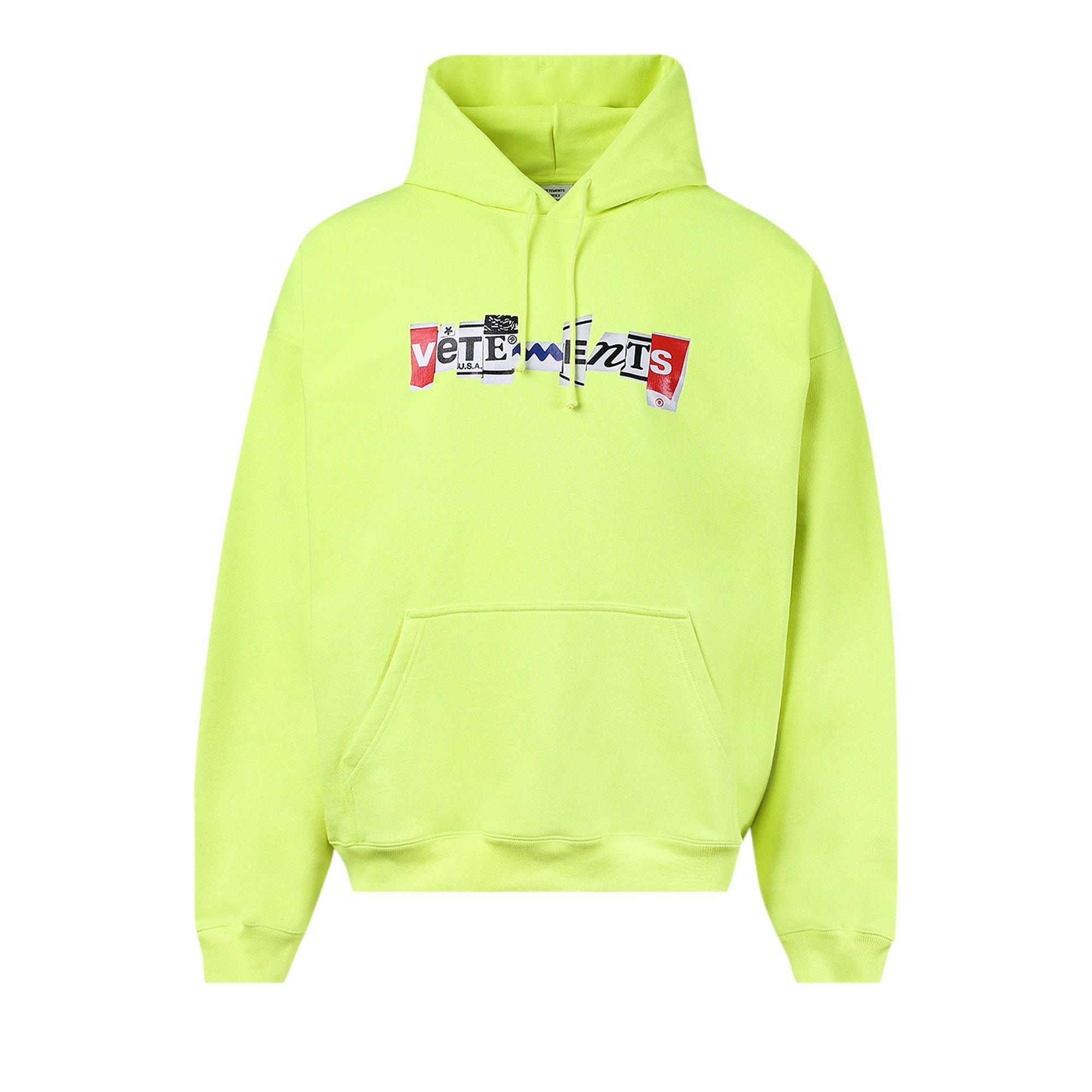 Vetements hoodie yellow 2025
