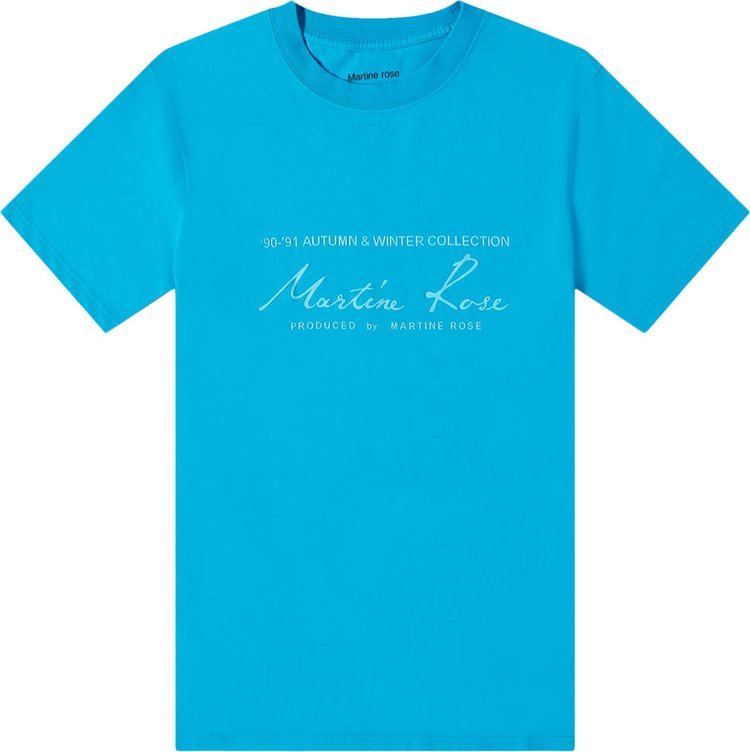 Martine Rose Classic Short-Sleeve Tee 'Blue'