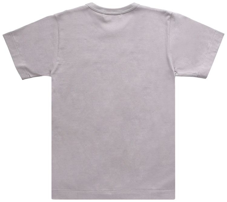 Comme des Garcons PLAY Small Red Heart Tee Grey