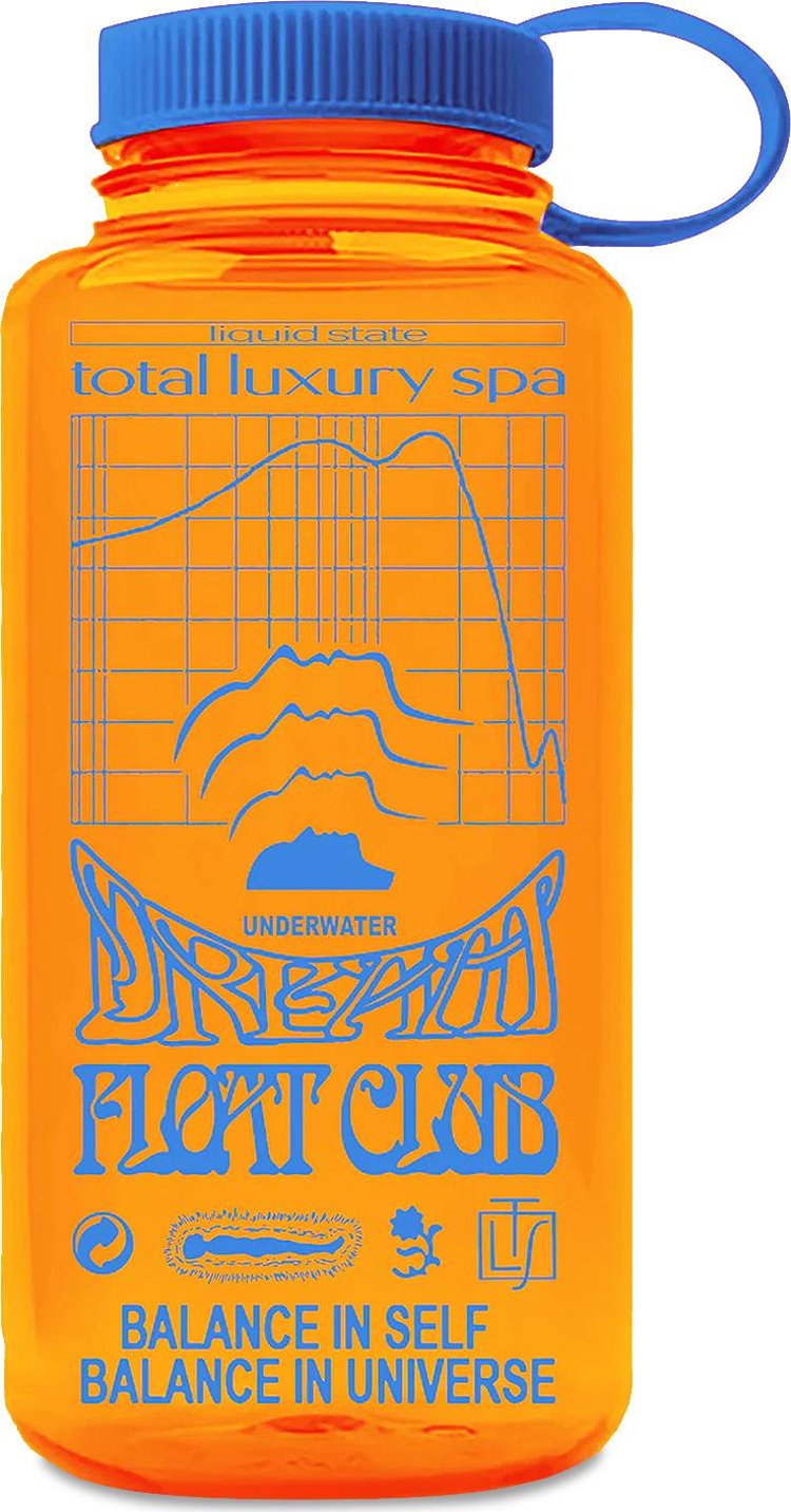 Total Luxury Spa Float Club Water Bottle 'Orange'