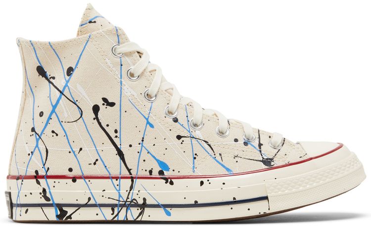 Converse Chuck 70 High Paint Splatter   Egret