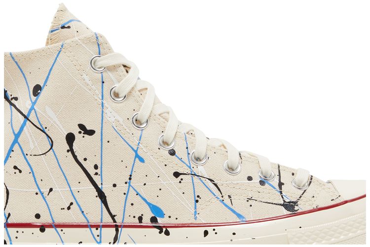 Converse Chuck 70 High Paint Splatter   Egret