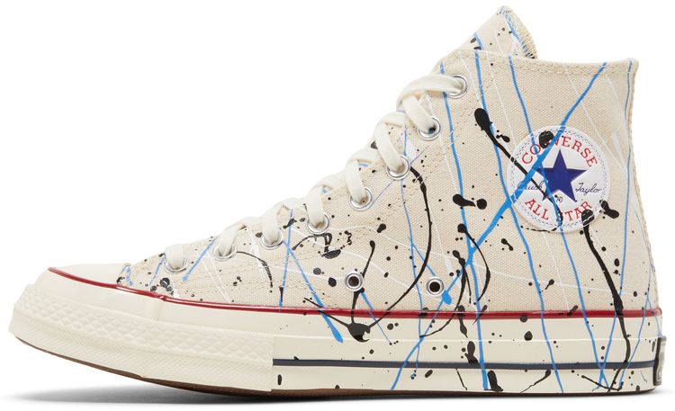 Converse Chuck 70 High Paint Splatter   Egret