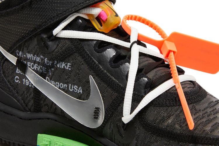 Off White x Air Force 1 Mid Black
