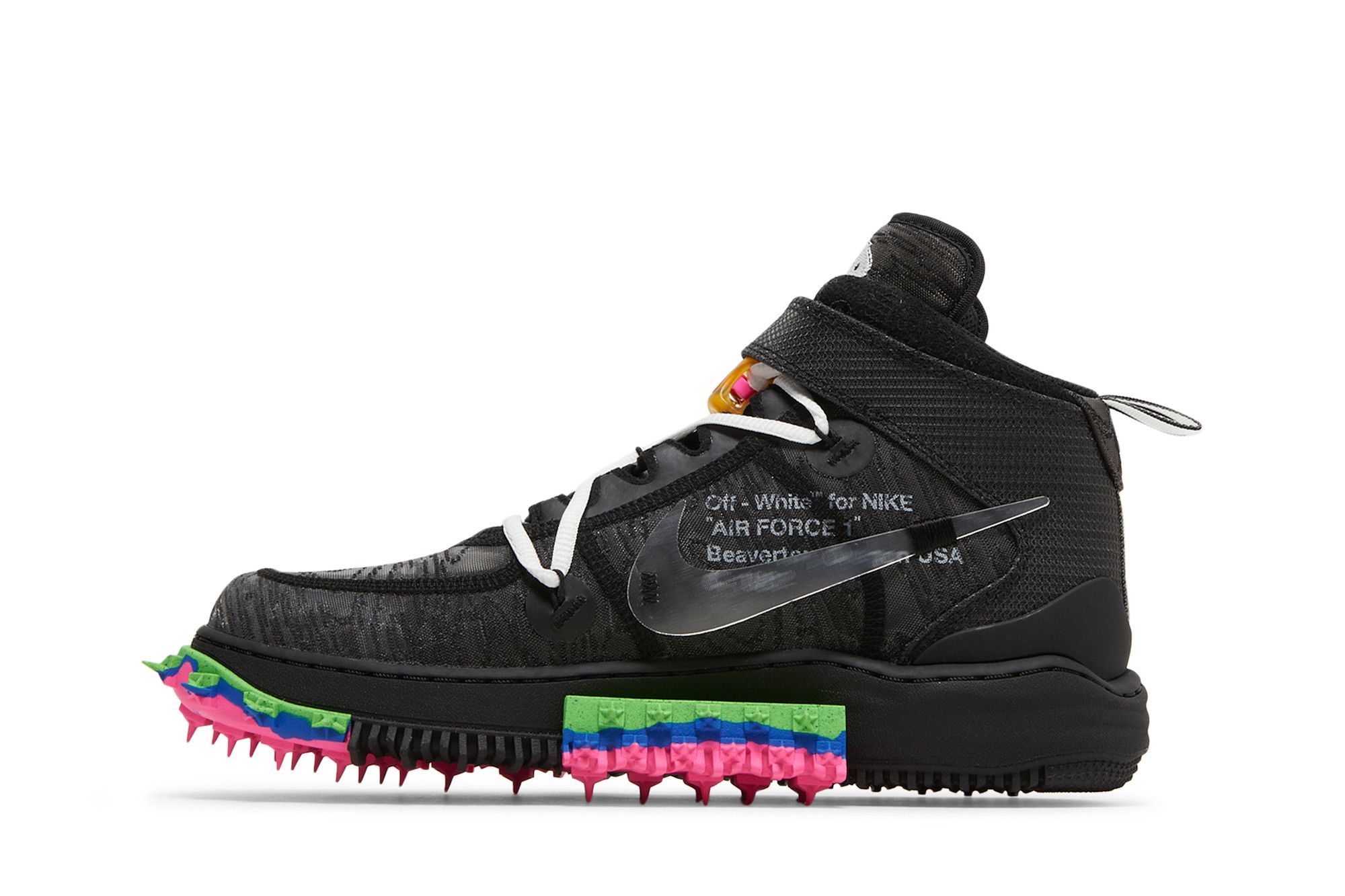 Buy Off-White x Air Force 1 Mid 'Black' - DO6290 001 | GOAT Buy Off-White x Air Force 1 Mid 'Black' - DO6290 001 | GOAT