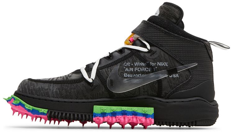 Off White x Air Force 1 Mid Black