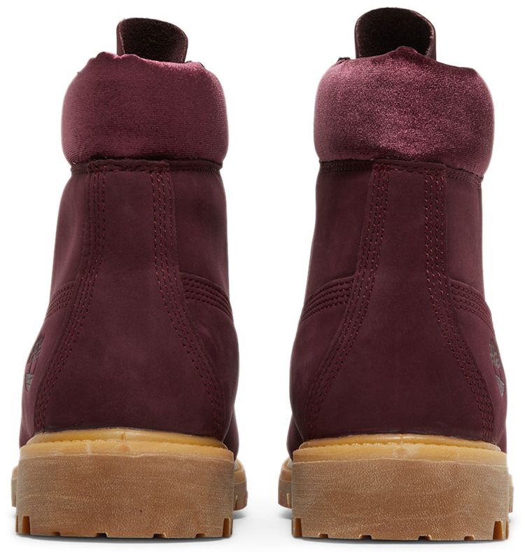 DTLR x Timberland 6 Inch Premium Boot Burgundy Velvet