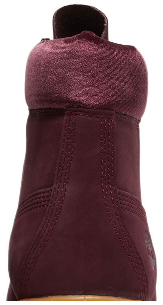 DTLR x Timberland 6 Inch Premium Boot Burgundy Velvet