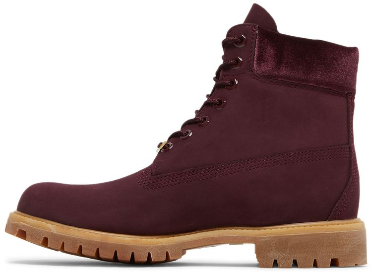 DTLR x Timberland 6 Inch Premium Boot Burgundy Velvet