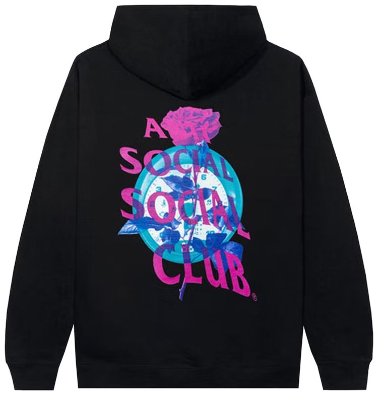 Anti Social Social Club Out Of Time Hoodie Black