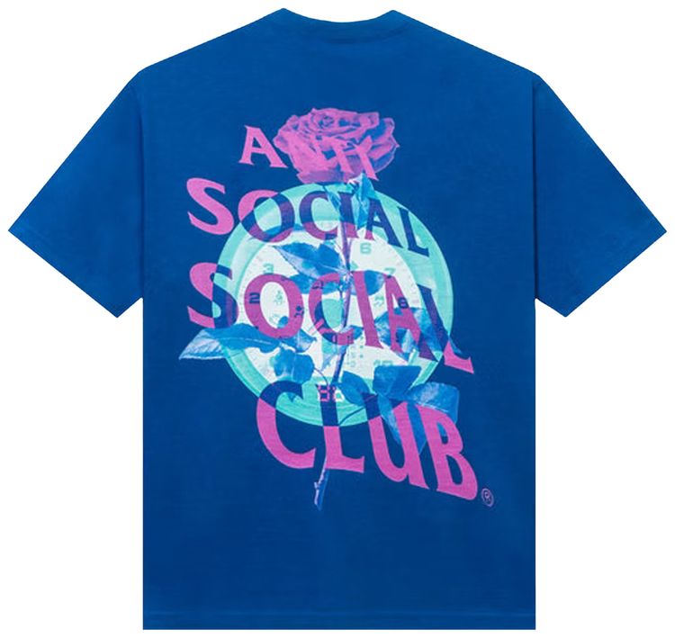 Anti Social Social Club Out Of Time Tee Blue