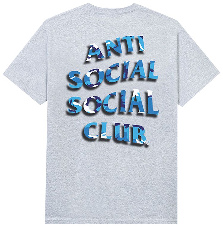 Anti Social Social Club Hidden Messages 80 Tee Heather Grey