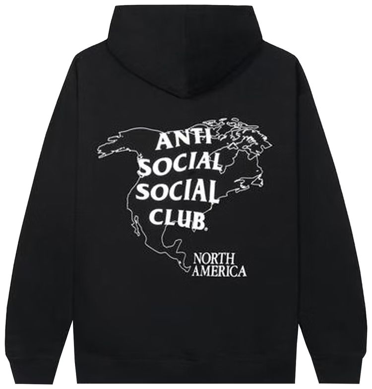 Anti Social Social Club North America Hoodie Black