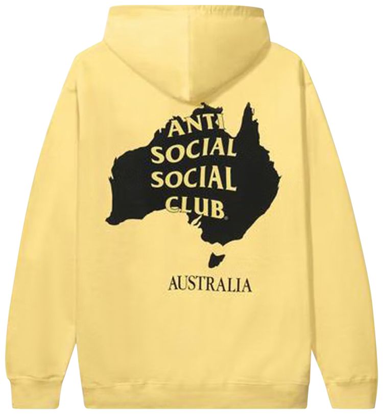Anti Social Social Club Australia Hoodie Yellow