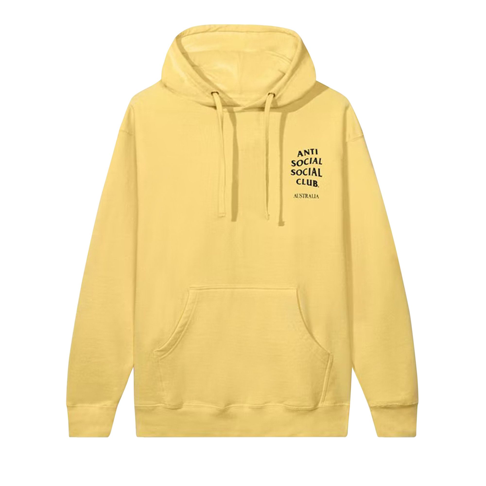 Anti social social club yellow hoodie outlet