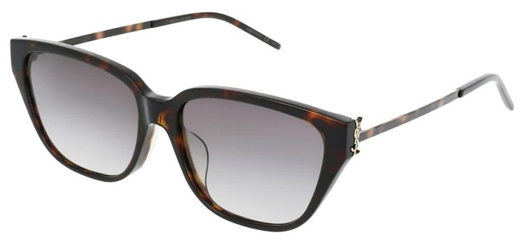 Saint Laurent Cat Eye Frame Sunglasses Brown